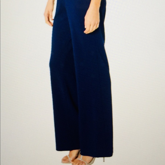 StretchCrepe Off The Shoulder Jumpsuit. - Picture 2 of 3